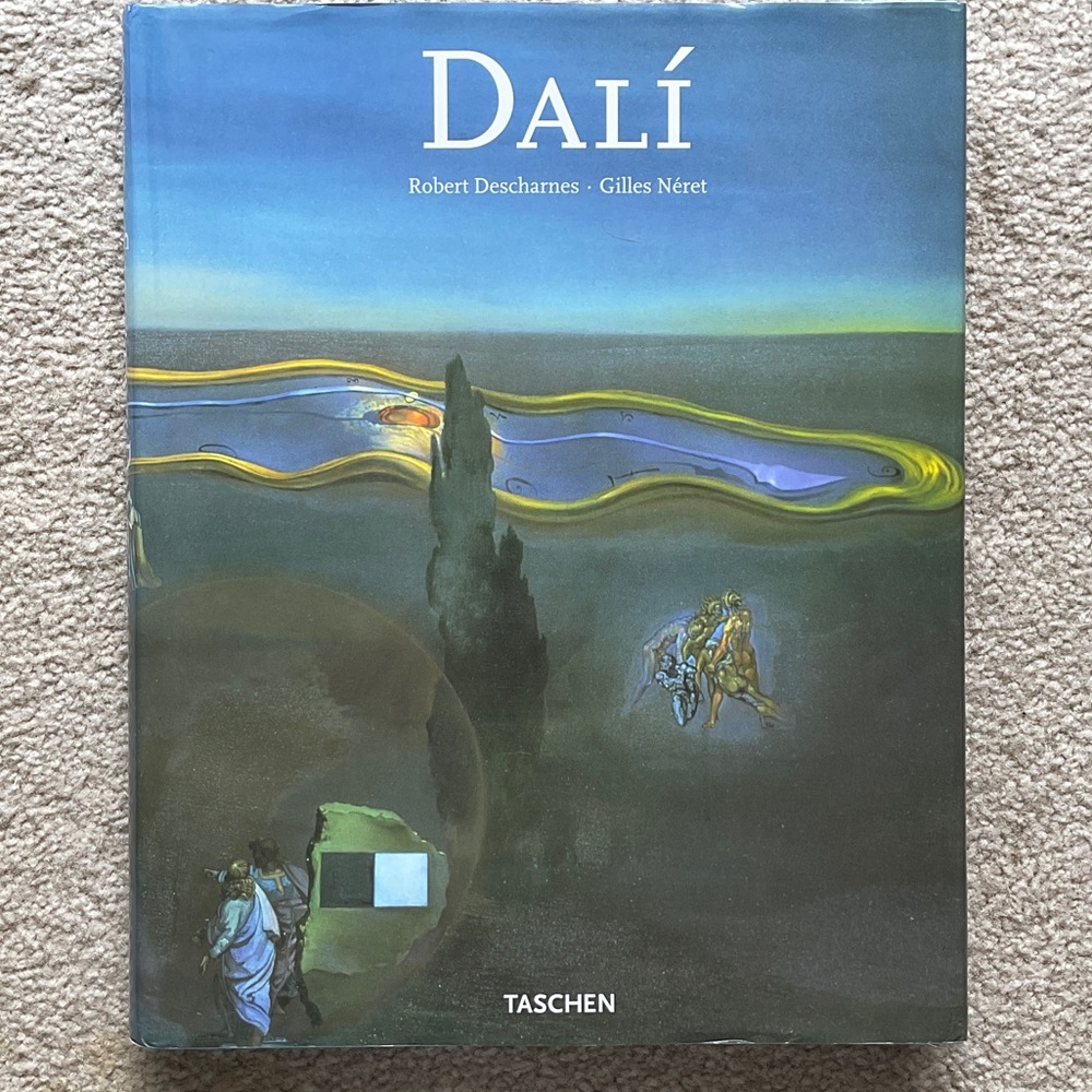 Taschen Dalí Art Book with Blue and Gold Cover